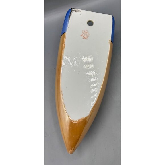 Vtg Hotta Yu Shoten Japan Lusterware Ceramic Wall Pocket Vase Hand Painted Bird - Picture 4 of 7